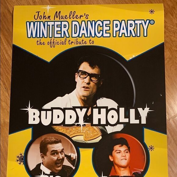 Winter Dance Party Plastic Wall Print Big Bopper Collection Music Entertainment - Picture 1 of 9